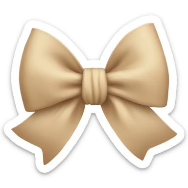 Beige bows sticker