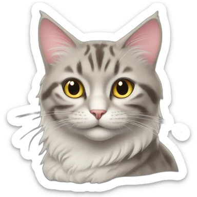 cat of alice in wonder land sticker