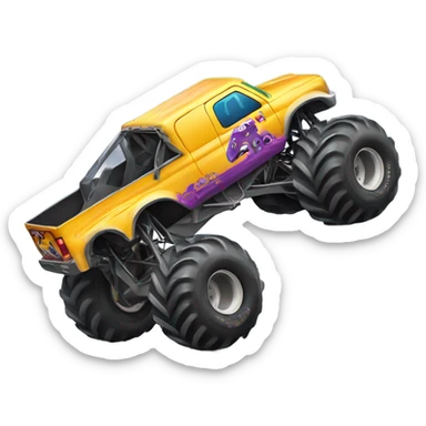 Monster jam monster truck sticker
