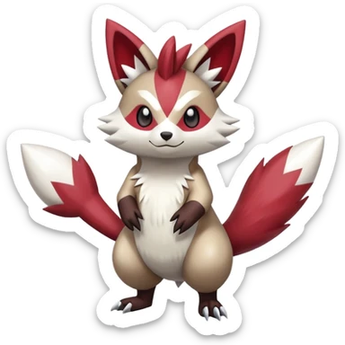  Zigzagoon-Furret-Zangoose-Hybrid (Full body) sticker
