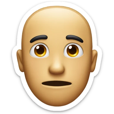 Generic face emoji with a questioning face and a small smirk sticker