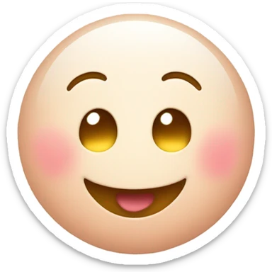 emoji rosy cheeks giggling  sticker
