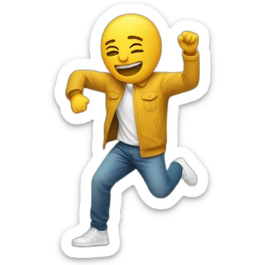 personne qui fait un dab sticker