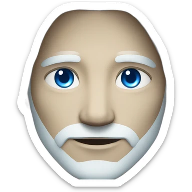 male nordic pleiadian with long white hair and blue eyes sticker