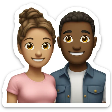 Me and my friend out in a park sticker