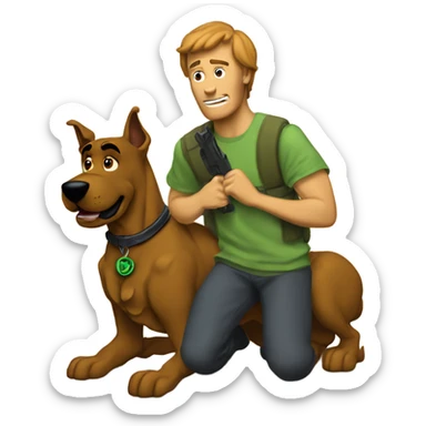 Make a tactical scooby doo and shaggy sticker