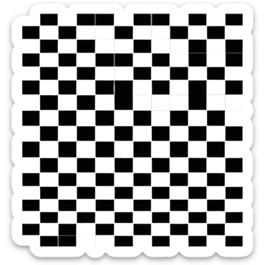 checker board sticker