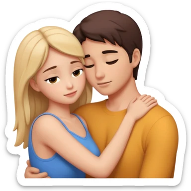 intimate moment between lovers sticker