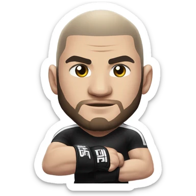 Khabib nurmagamedov in ufc sticker
