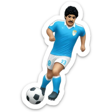 Maradona maglia napoli sticker