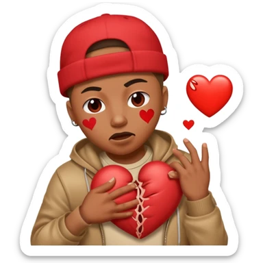 J’aimerais un cœur avec dedans Jul le rappeur sticker