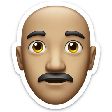 A provoking face  sticker