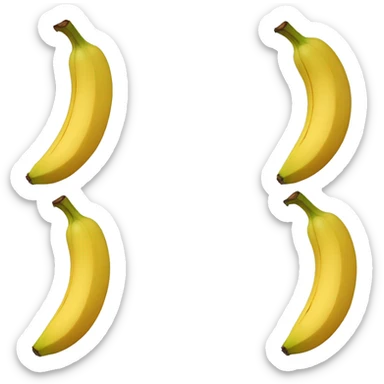 fait moi une banane qui a un visage quel est l’air vivante  sticker