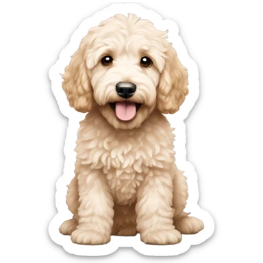Mini goldendoodle  sticker