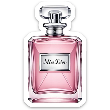 Miss Dior perfume bottle classic style sticker