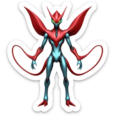 Darkrai-Bisharp-Scizor-Deoxys-Fakémon-hybrid-creature (full body)  sticker