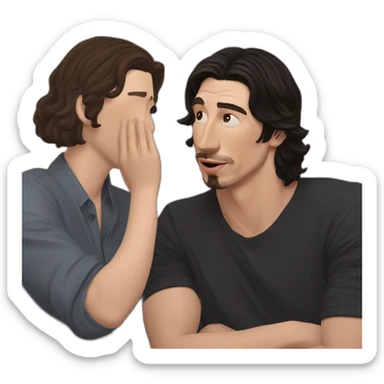 adam driver proposing to me but then finding out i'm a lesbian sticker