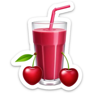 cherry smoothie sticker