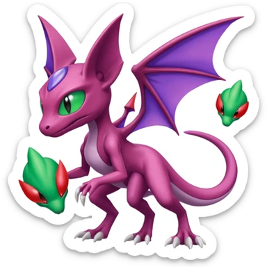 Genesect-Flygon-Sableye-Mewtwo-Mew-fusion sticker
