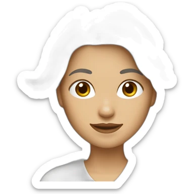 femme blanche chatain clair enervée en réunion sticker