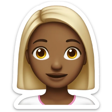 Hyperpigmentation girl sticker