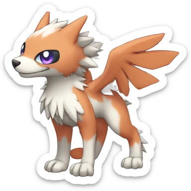 cute kawaii cool edgy Digimon-Fakemon-animal full body sticker