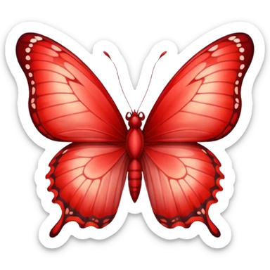 UNA BUTTERFLY RED FANTASY, PERO DEBE SER UN ROJO UN POCO CLARO. sticker
