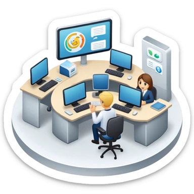 mon entreprise de technologie avec une économie circulaire dans la gestion des parcs informatiques  sticker