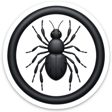 Verified black tick sticker
