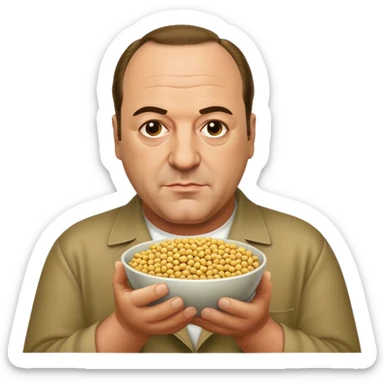 Tony soprano with soybeans sticker