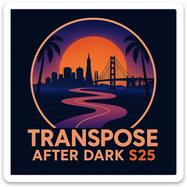 Make the city skyline of San Francisco sticker