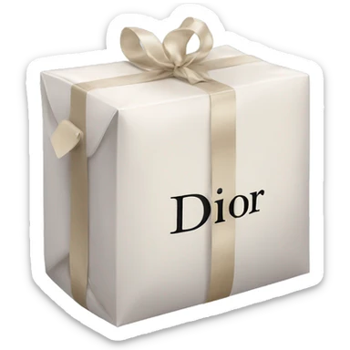 dior package sticker