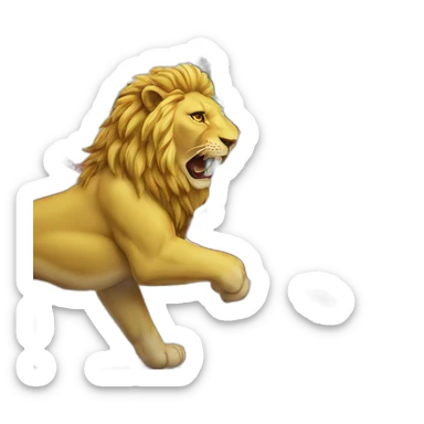 Iran flag with a lion and a sun on the back of lion while the lion is holding an sword in its right hand at the middle of Iran's flag actually it'll be the white part of the flag sticker