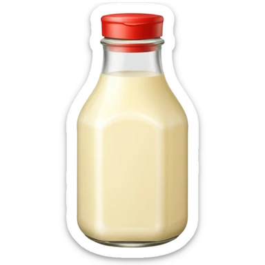 Glass Bottle of Mayonnaise sticker