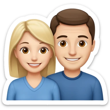 Love wife and me sticker