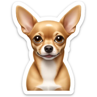 Realistic brown chihuahua  sticker