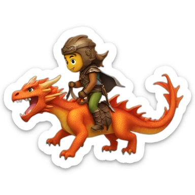 dragon rider sticker