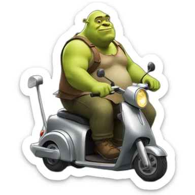 obese-shrek-riding-mobility-scooter sticker