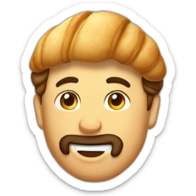 william bout with a croissant sticker