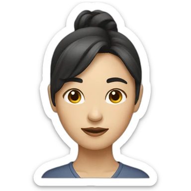 asian-female-web-designer sticker