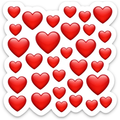 1 read hearts sticker