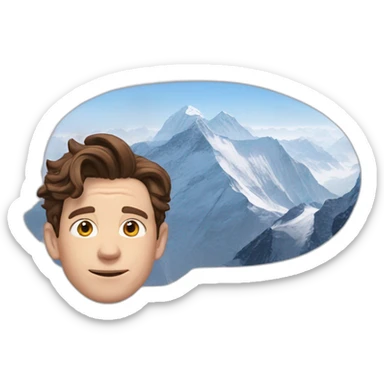 Tom holland en haut de l’Everest sticker