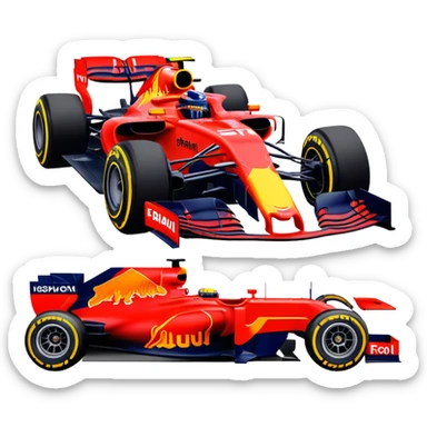 Max Verstappen F1 Car sticker