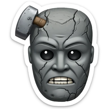 Stone Head War Club sticker