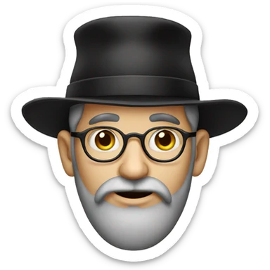 a jewish rabbi sticker