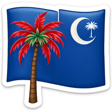 South Carolina flag sticker