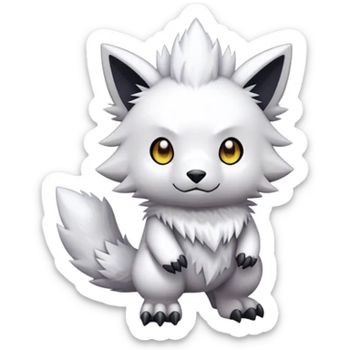 cute kawaii cool edgy Digimon-Fakemon-animal full body sticker