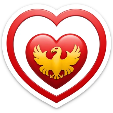 Wu-Tang Clan logo inside a heart sticker