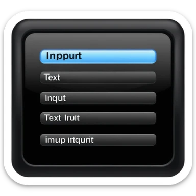 Text input with bold and italics buttons sticker