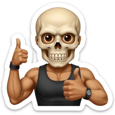 Emogi punisher giving thumbs up sticker